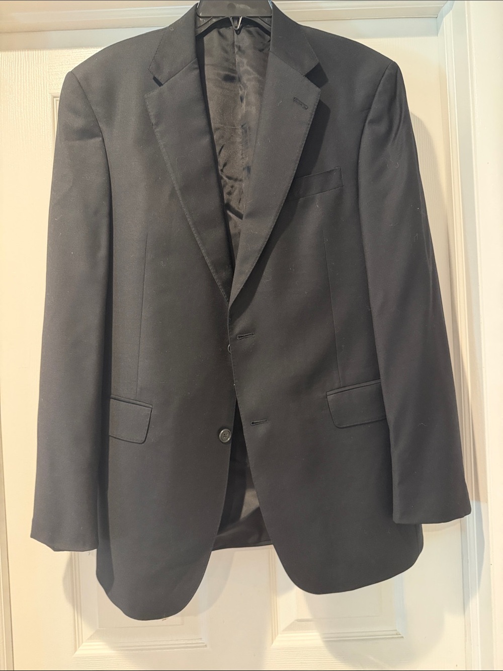 Hart Schaffner Marx Black Single-Breasted Sport Coat